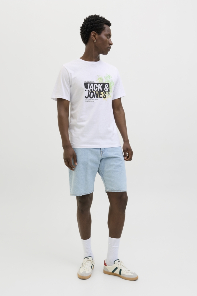 JJJAXON TEE SS CREW NECK 12269390 WHITE